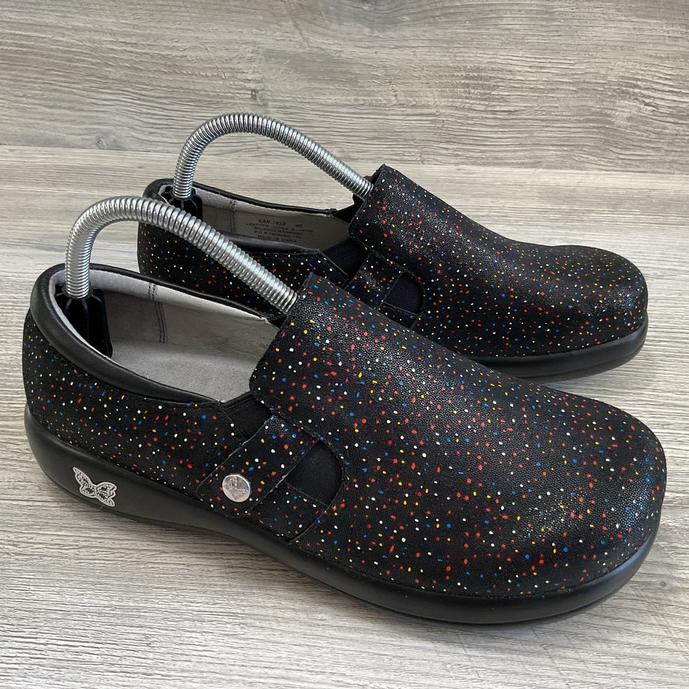 Alegria KAR -763XW Paityn Sprinkles Loafers Slip On Clogs Women's Size 10US 40EU